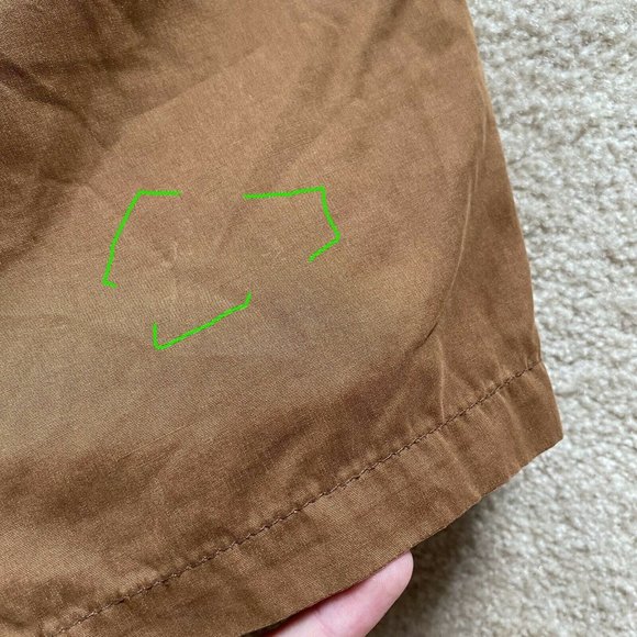 Prana S Hiking Outdoor Casual Shorts Zip Pockets Polyester Cotton Nylon Blend - Picture 7 of 10